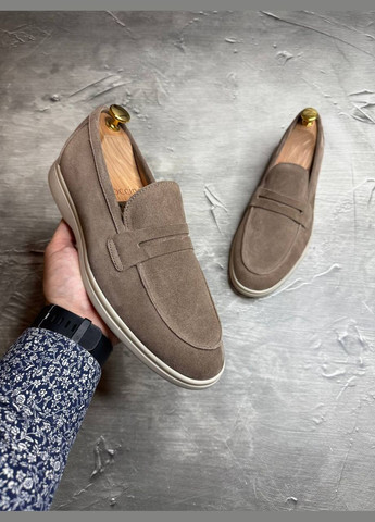 Лофери з натуральної замші,всередині шкіра No Brand (341083645)