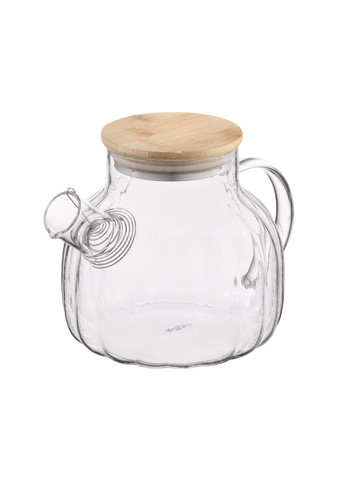 Заварник Iceberg 1000мл, боросилікатне скло, бамбук, прозорий Ardesto (365070128)