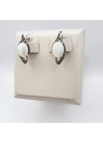 Серьги серебряные с перламутром 5,8 г No Brand (369737239)