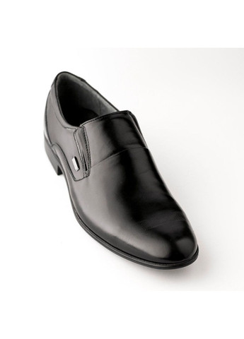 Черные кожаные туфли 476 Lemar без шнурков