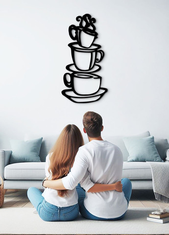 Современная картина на кухню, декор для комнаты "Хороший кофе", декоративное панно 50х25 см Woodyard (291843148)