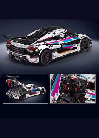 Конструктор спортивный автомобиль. Суперкар "Koenigsegg" на 3063 детали, белая Mould King (358688566)