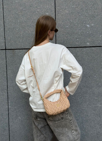 Жіноча сумка Miu miu 2178 бежева No Brand (301634246)