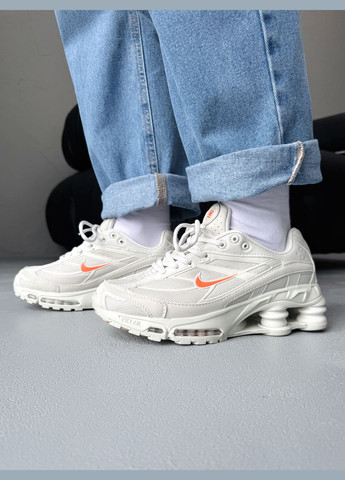 Кроссовки женские и мужские Nike Shox Ride 2 SP Supreme Grey Orange | Найк Шокс Райд 2 серые No Brand серые демисезоны (341089772)