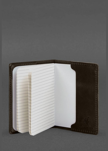 Кожаная обложка для военного билета офицера запаса 8.2, темно-коричневый Crazy Horse (A-028526) BlankNote (328961596)