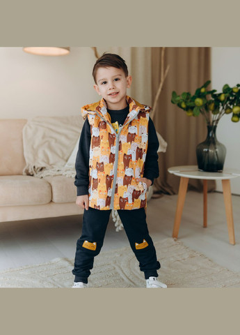 Детская жилетка с съемным капюшоном для девочки и мальчика (512029) Marakas (362541533)