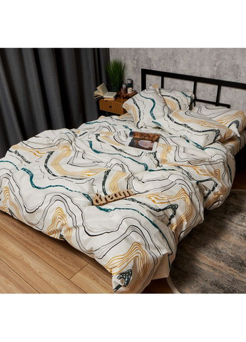 Комплект постільної білизни Бязь Gold Люкс King Size 220x240 наволочки 2х70х70 (MS-820009522) Moon&Star Natural Waves (356112657)