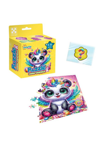 Дитячі пазли з сюрпризом "Панда-єдиноріжка" VT 8030-09, 180 деталей No Brand (362569687)