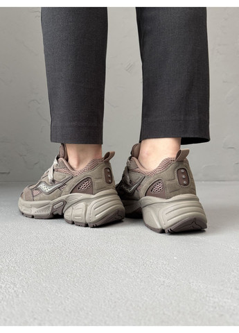 Коричневые демисезонные кроссовки мужские и женские Saucony 2k Cavalry Brown | Сауконі 2К Кавалрі