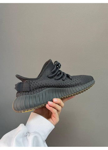 КРОССОВКИ ЖЕНСКИЕ ADIDAS YEEZY BOOST 350 BLACK CINDER АДИДАС ИЗИ БУСТ No Brand чёрные демисезоны (369393535)