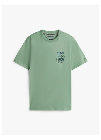 Светло-зеленая футболка Tommy Hilfiger