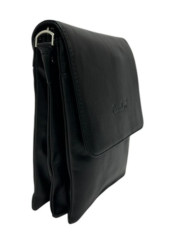 Чоловіча сумка з еко-шкіри Cantlor K1006L-11 чорна 25,5x21x4 No Brand (371682267)
