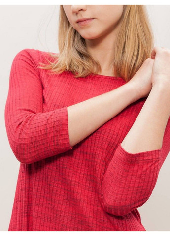 Красное кэжуал платье Stradivarius меланжевое