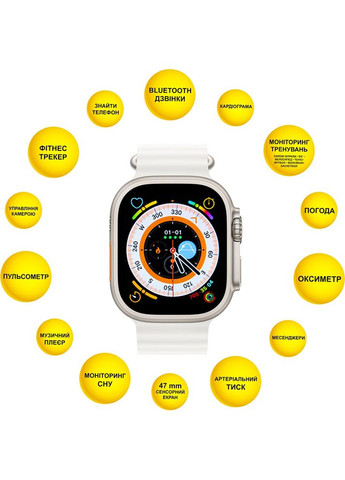 Смарт-годинник X4 ProMax 53mm White (SWAX453W) AURA (370034213)