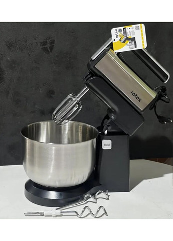 Миксер с чашей Rotex RHM500-S MasterCream 500 Вт металлическая чаша No Brand (366025359)