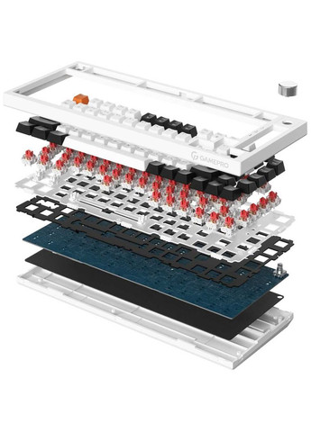 Клавіатура MK160B Red з Hot-Swap RGB Black GAMEPRO (336957651)