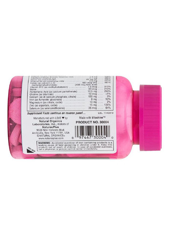 Мультивітаміни для Дівчат, Смак Лісових Ягід, Power Teen,, 60 жувальних таблеток Natures Plus (347338289)