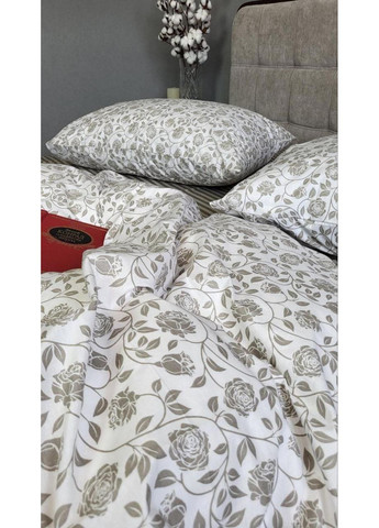 Постельное белье с резинкой Клео, ранфорс Полуторный размер, наволочки 70/70 No Brand (364218421)