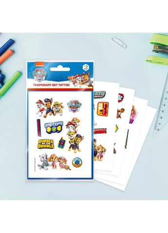 Набор детских временных татуировок "Paw Patrol Команда" Щенячий патруль 4 листа 200435 Dodo (299666670)
