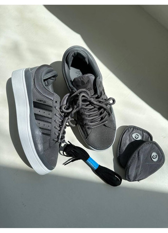 Білі Осінні кросівки чоловічі adidas campus x bad bunny graphite адідас кампус No Brand