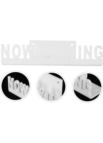 Полиця акрилова для зберігання вінілових пластинок Now Playing White No Brand (366304030)