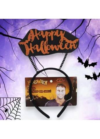 Обруч на Хелловін Happy Halloween one size чорно-помаранчевий Jannet Обруч (360520482)