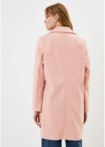 Розовое демисезонное Женское однобортное пальто (56335) M Розовое M&S