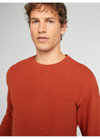 Світло-оранжевий світшот демісезон,цегляний, Kiabi (360613708)