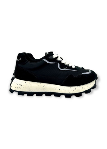 Чорні всесезонні кросівки (р) текстиль/замша 0-1-1-a-09-2266 Lifexpert