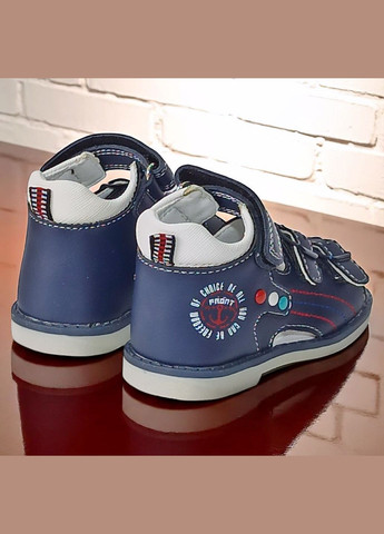 Синие повседневные ортопедические босоножки открытые сандалии на липучкее для мальчика том м Tom.M на липучке