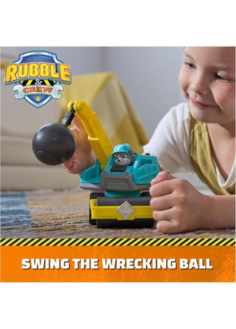 Щенячий патруль Кремез і команда Кульовий таран і фігурка Мотор Paw Patrol Rubble & Crew Motor’s Wrecking Ball Spin Master (365251703)