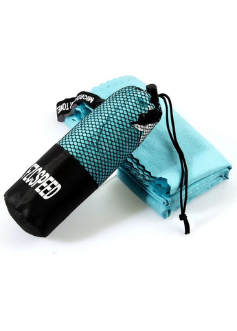 Швидковисихаючий похідний рушник бірюзовий 80х130 см No Brand бірюзовий