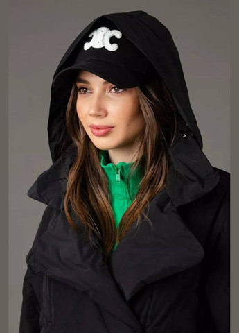 Черная демисезонная куртка куртка-пальто Lora