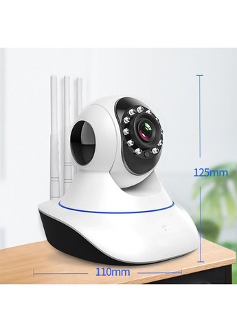 Камера видеонаблюдения беспроводная, с 3 антеннами, Wi-Fi, I-100AG/ Внутренняя IP камера IR (370778627)