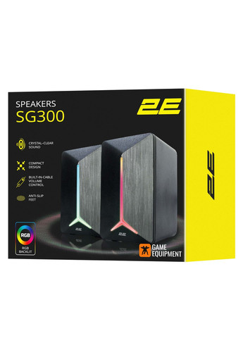 Акустическая система SG300, 2.0, 3.5мм, RGB, черный 2E Gaming (364275125)