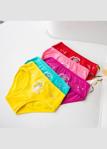 Трусики для дівчаток, бавовняні — набір із 5 штук Nicoletta Трусики (342119825)