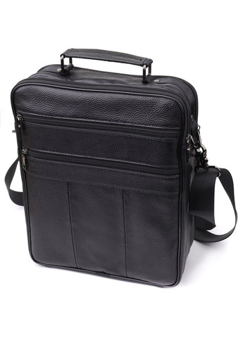 Містка чоловіча сумка з ручкою для перенесення в руці з натуральної шкіри 23023 Vintage (348358922)