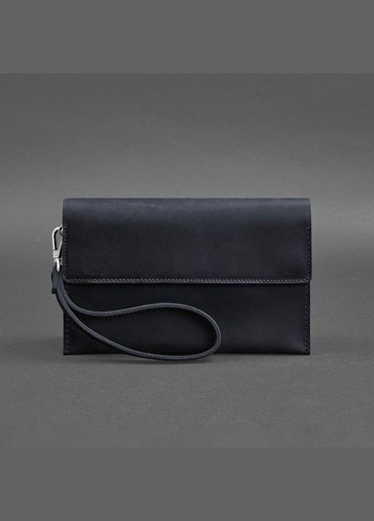 Шкіряний чоловічий клатч-барсетка 3.0 синій Crazy Horse (A-026855) BlankNote (328444642)