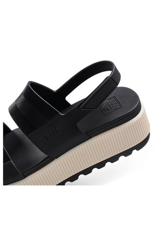 Черные женские босоножки на платформе Reef