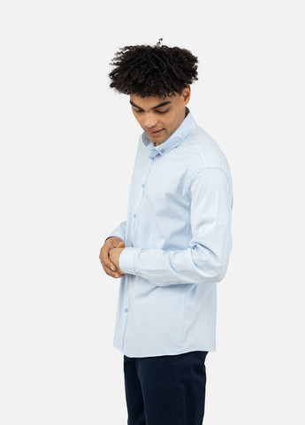 Чоловіча сорочка з довгим рукавом колір блакитний ЦБ-00245592 G-Port (297136099)