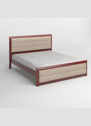 Двуспальная деревянная кровать Барселона Б5/Аляска 23 (Бежевый) 180х190 см (MBG-13042) Mebigrand (368280918)