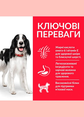 Сухий корм для дорослих собак середніх порід Science Plan Adult Medium Breed із куркою 14 кг Hill's (315780148)