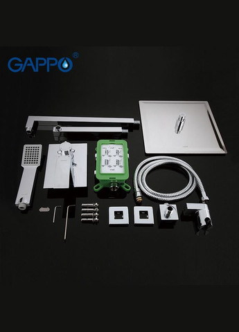 Встраиваемая душевая система G7102, излив переключатель на лейку, 3-функции, хром GAPPO (275335389)