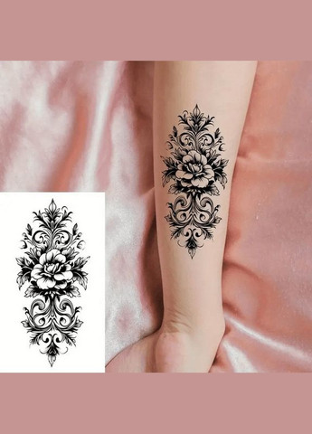 Набор детских временных тату "Черные мини №5" black-tattoo-mini-set-5-T Fresh Tattoo (344447459)