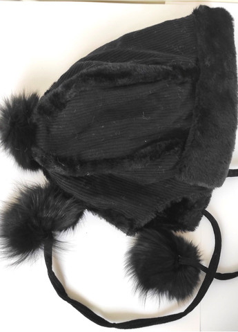 Женская Зимняя Шапка-Ушанка с Помпоном, Мягкая Теплая Шапка со Искусственным Мехом и кистями No Brand Жіноча Зимова Шапка (363838654)