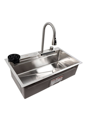 Кухонная мойка нержавейка CM 75*46A Handmade "Водопад" Platinum (336937557)