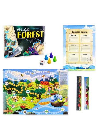 Настільна гра для дітей 5+ Трип Форест стратегічна розвивальна з ігровим полем 42х60 см Strateg (362419883)