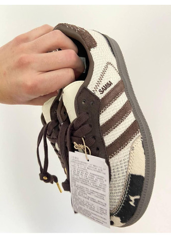 КРОСІВКИ ЖІНОЧІ ADIDAS SAMBA X NOTITLE OG COW PRINT АДІДАС САМБА No Brand білі демісезони (367177090)
