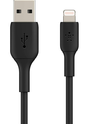 Кабель USB-A > Lightning заряджання/синхронізації 1м, 12Вт, PVC, чорний Belkin (330028481)