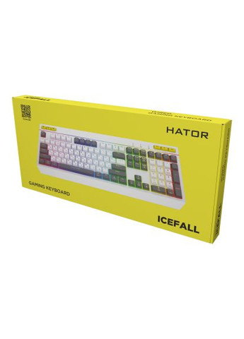 Клавіатура (HTK405UA) Hator Icefall USB White (364495540)